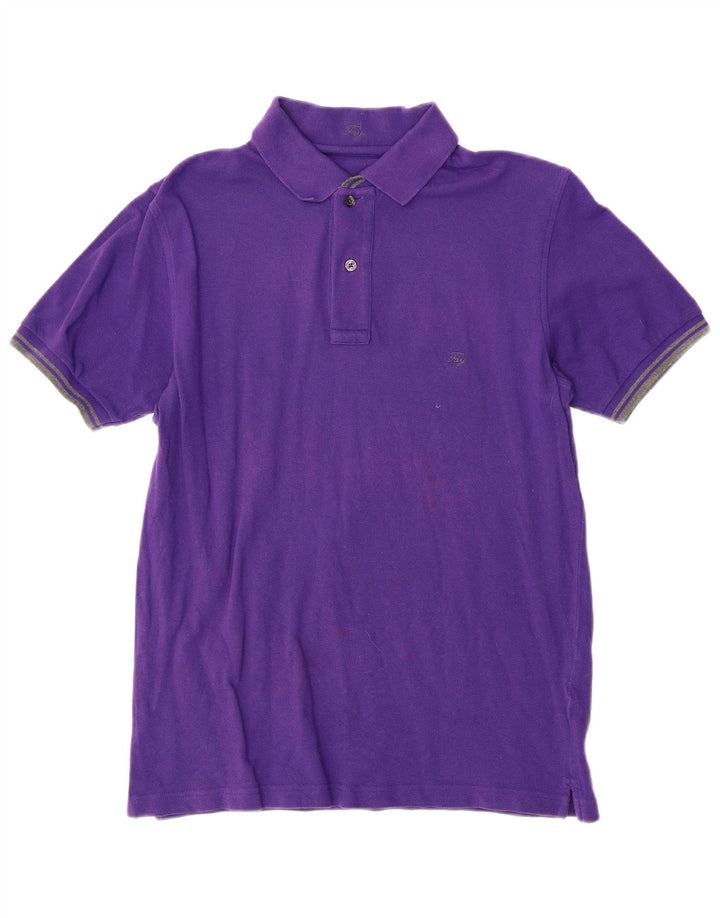 FAY Polo Homme Petit Violet Coton