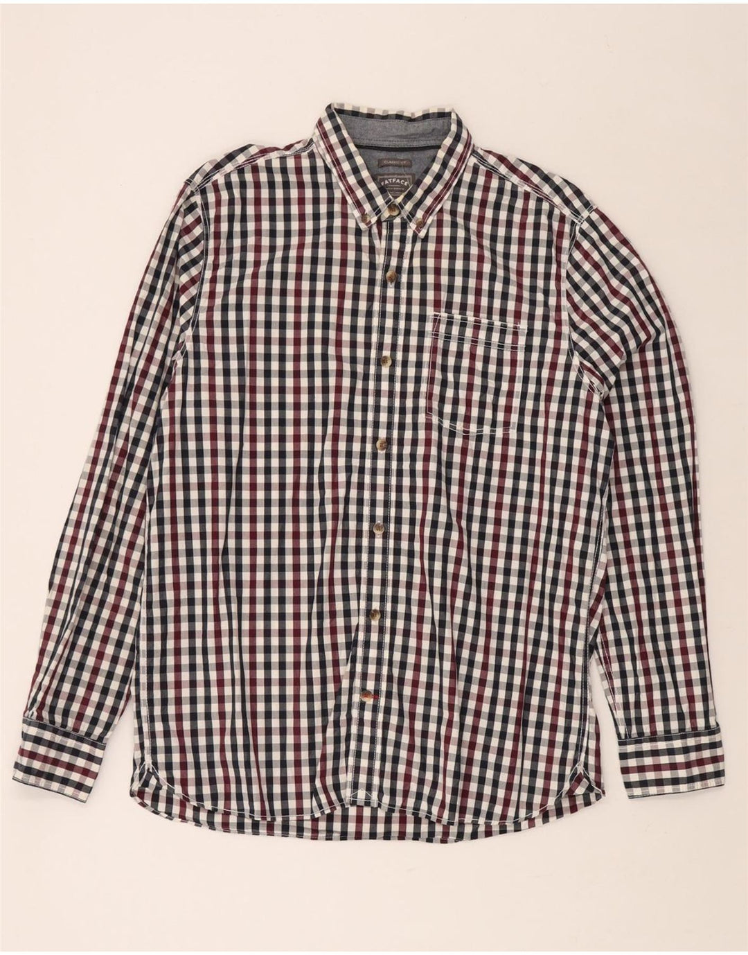 FAT FACE Chemise Coupe Classique Grand Carreau Multicolore Coton Homme