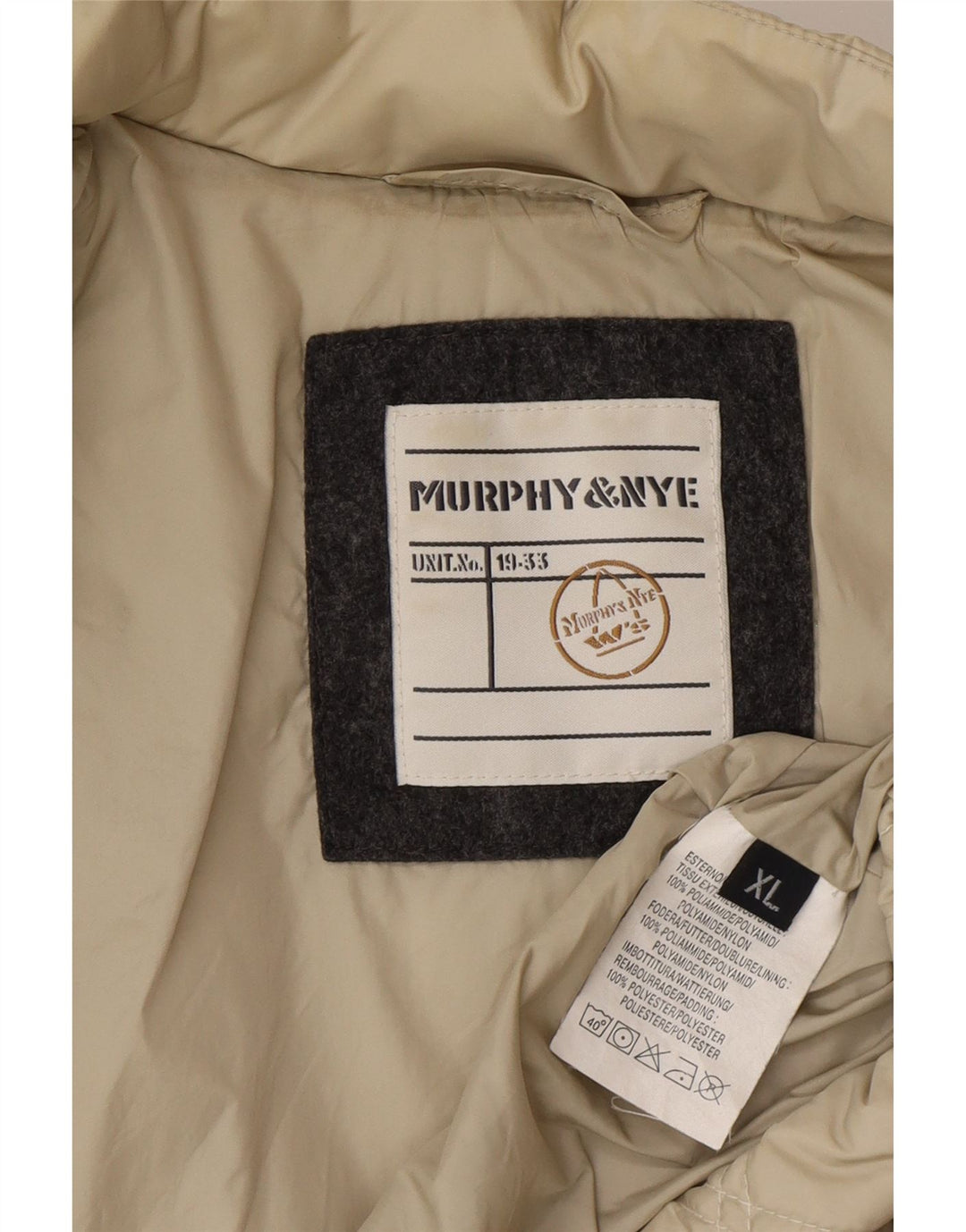 Murphy & Nye Veste matelassée pour femme UK 18 XL Beige Polyamide