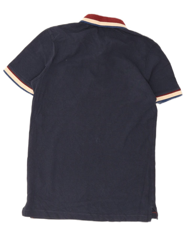 Jack & Jones Polo Homme Petit Bleu Marine Colorblock Coton