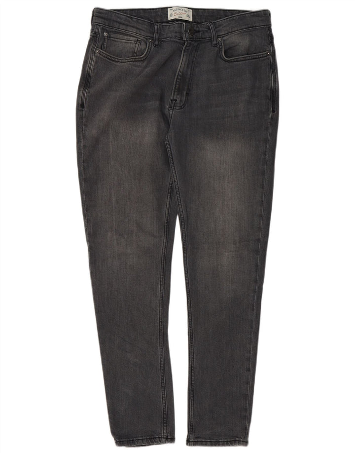 Fat Face Jean Slim Homme W34 L30 Gris Coton