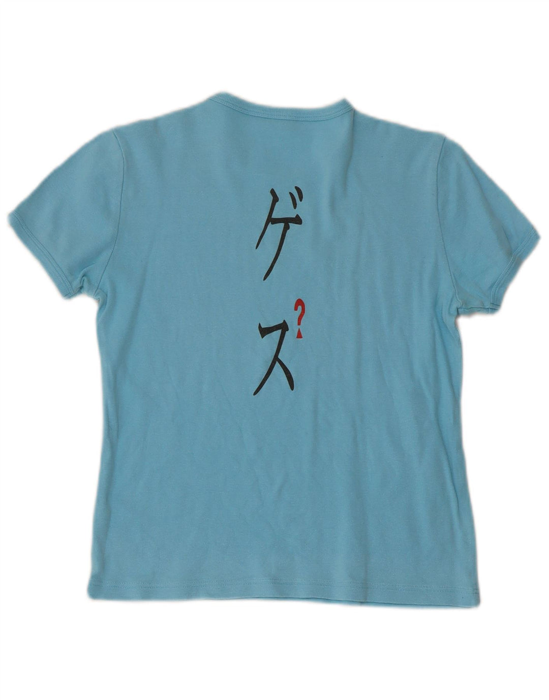 GUESS T-Shirt Graphique Fille 13-14 Ans Bleu Coton