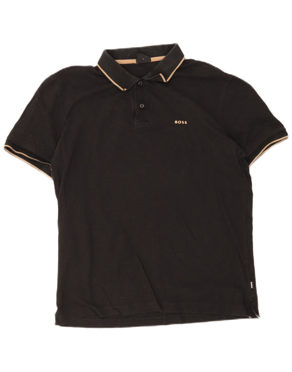 Hugo Boss Homme Polo Slim Fit Large Rayé Noir