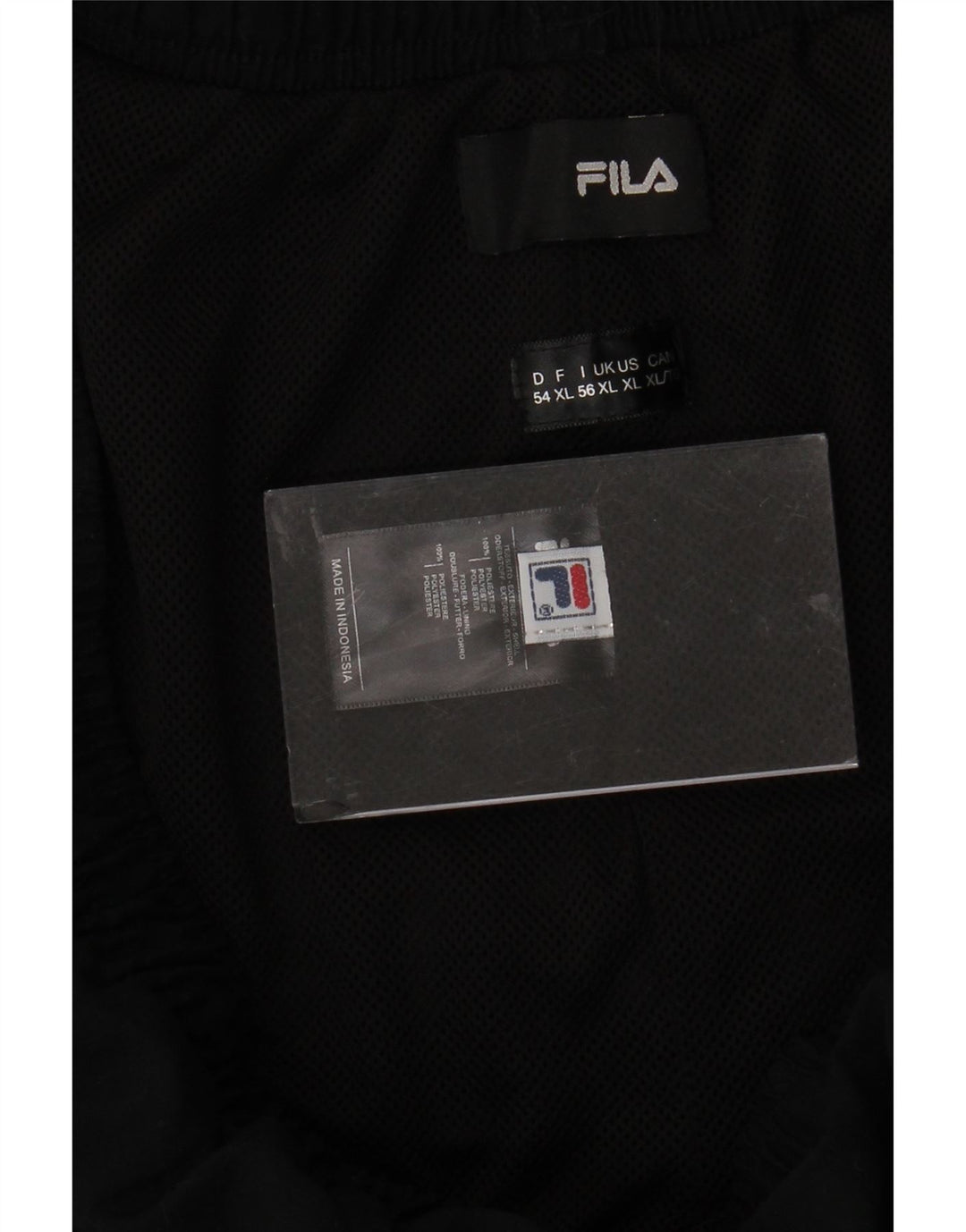 FILA Survêtement Complet Homme XL Noir Polyester