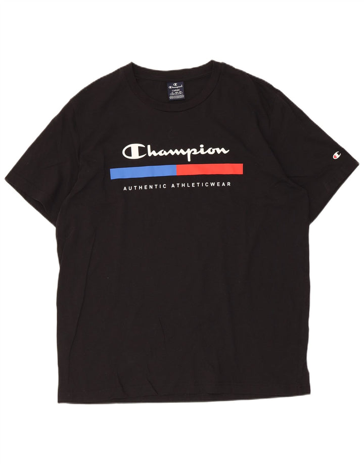 Champion T-Shirt Graphique Homme Grand Noir