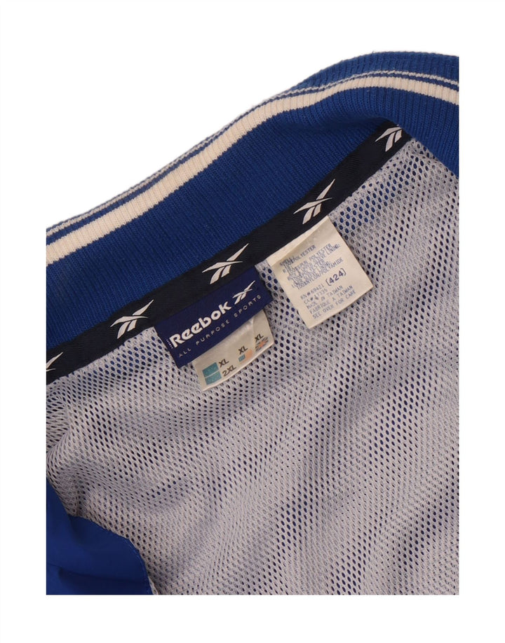 Reebok Homme Graphic Pullover Survêtement Top Veste XL Bleu Polyester