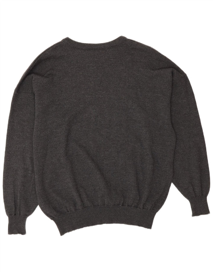 Lacoste Mens Crew Neck Jumper Pull Taille 8 3XL Gris Laine