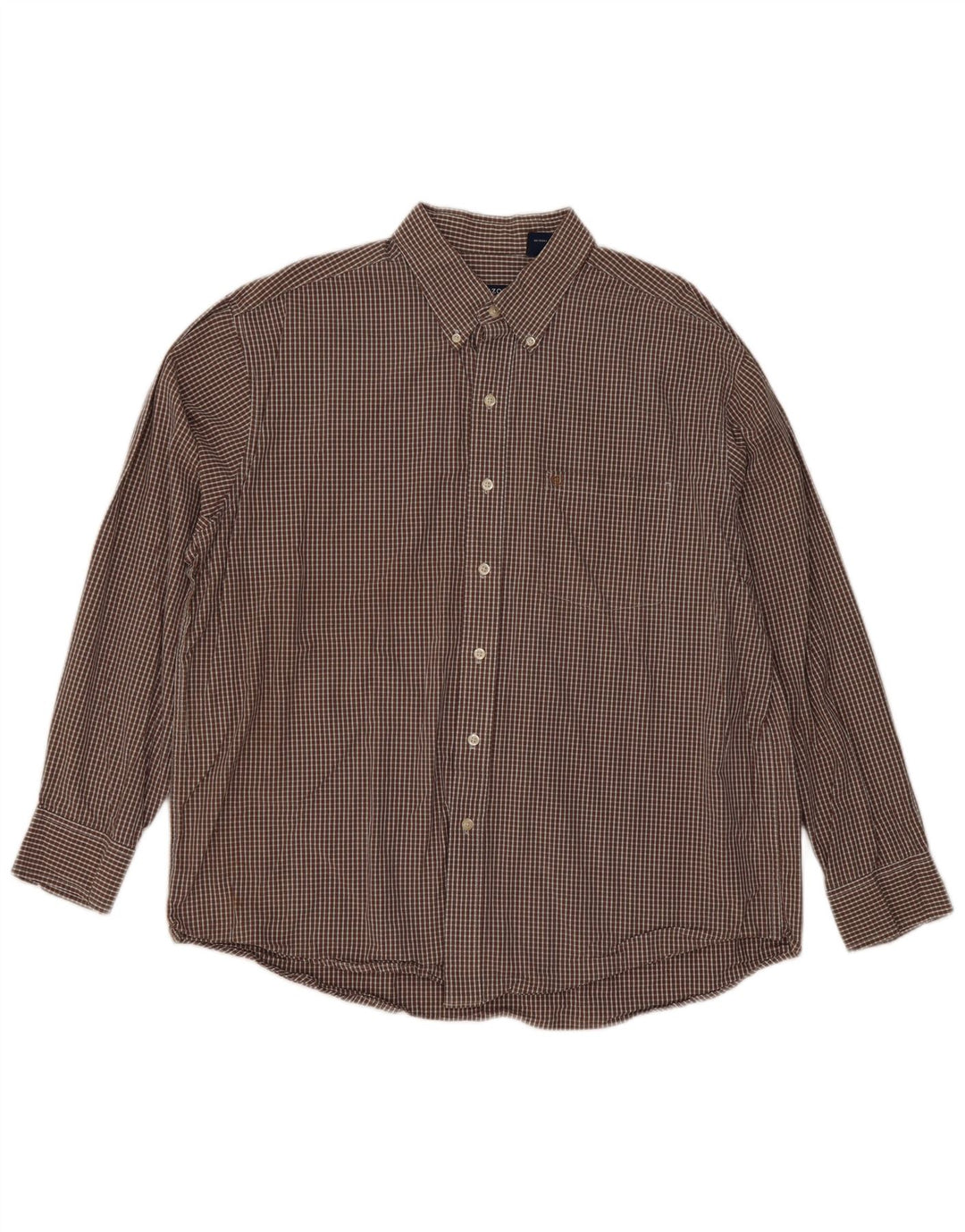 Izod Chemise Homme XL Marron Carreaux Coton