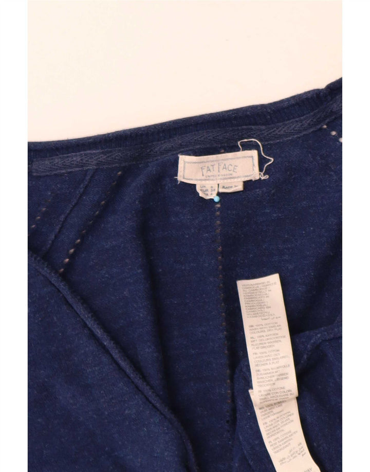 Fat Face Cardigan pour femme UK 8 Petit Bleu