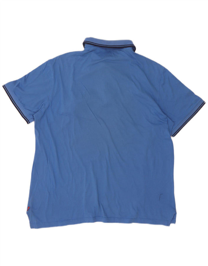 Izod Polo Homme XL Bleu Coton
