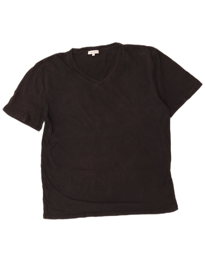 Reiss T-Shirt Homme Top XL Gris Coton