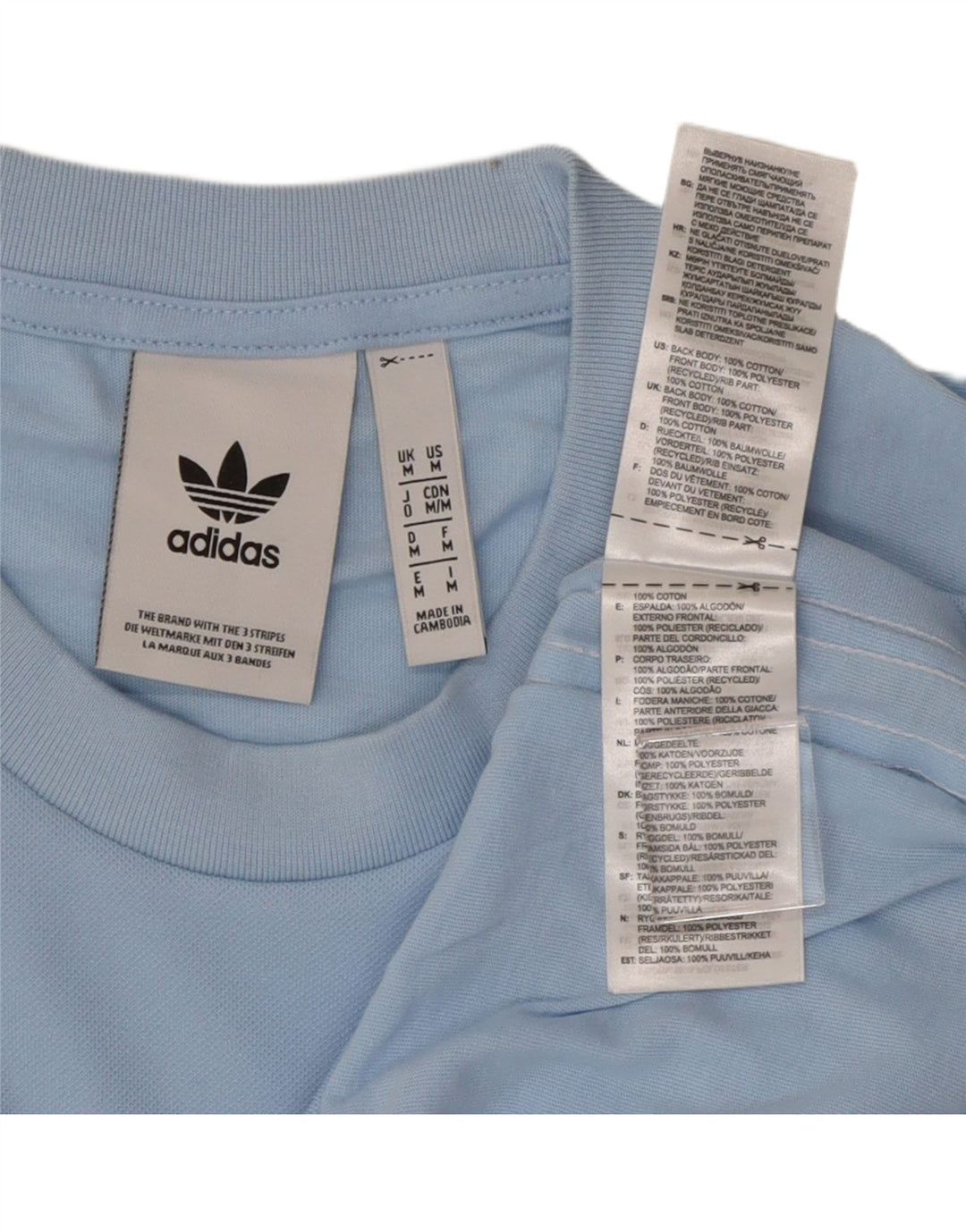 ADIDAS T-Shirt Graphique Homme Bleu Moyen Coton