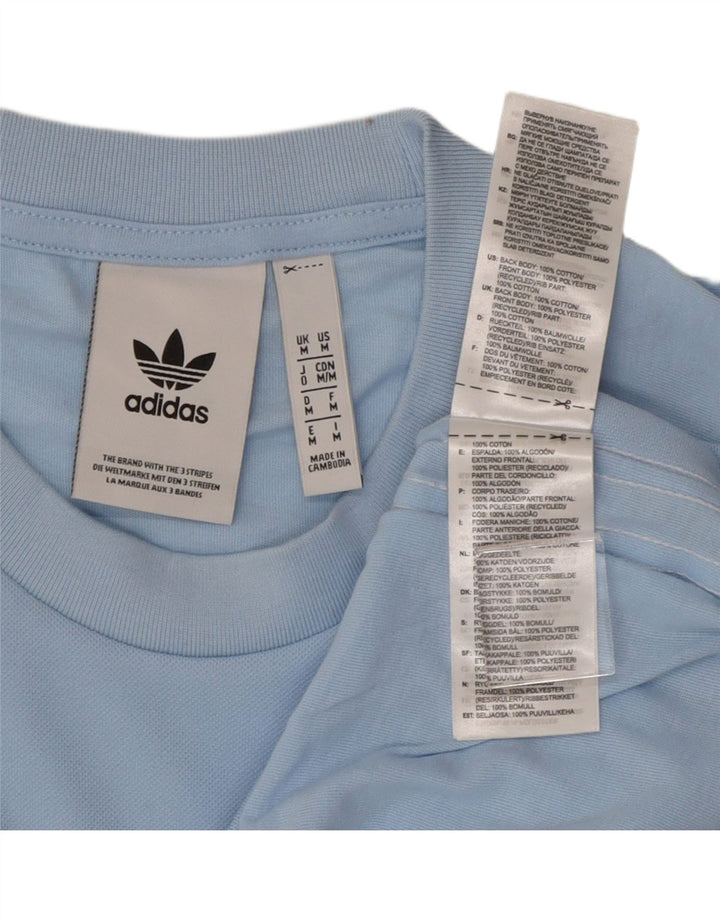 ADIDAS T-Shirt Graphique Homme Bleu Moyen Coton