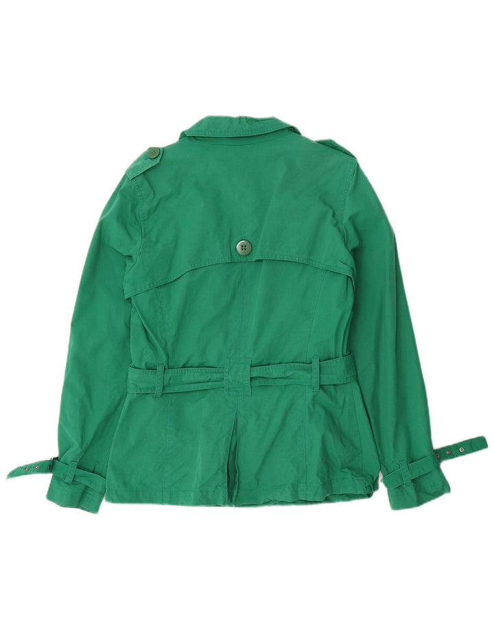 Marks & Spencer Trench court pour femme UK 12 coton vert moyen