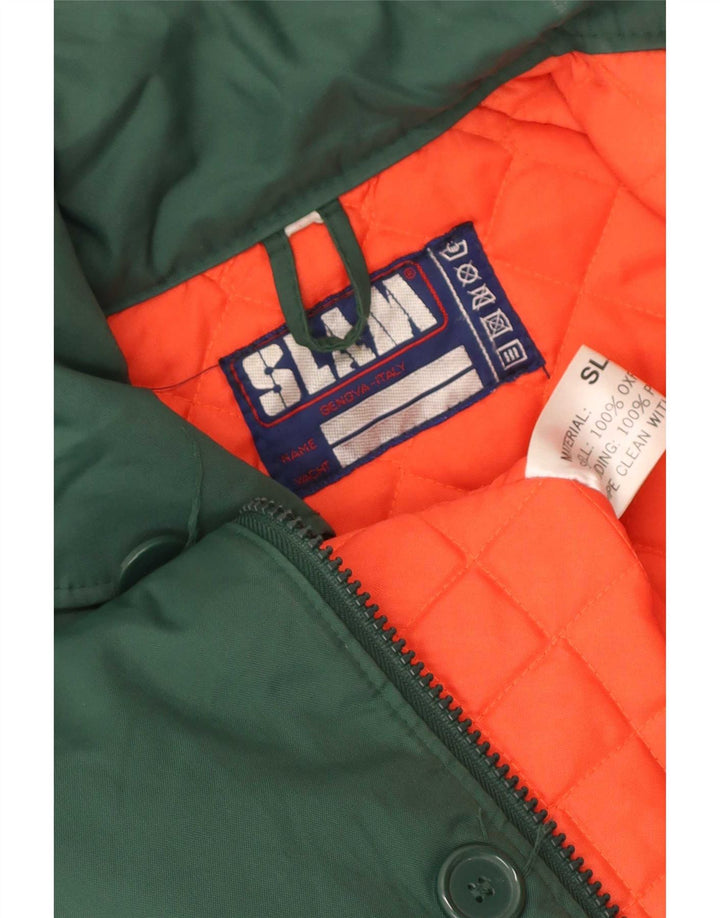 Slam Manteau rembourré pour homme UK 38 Nylon vert moyen