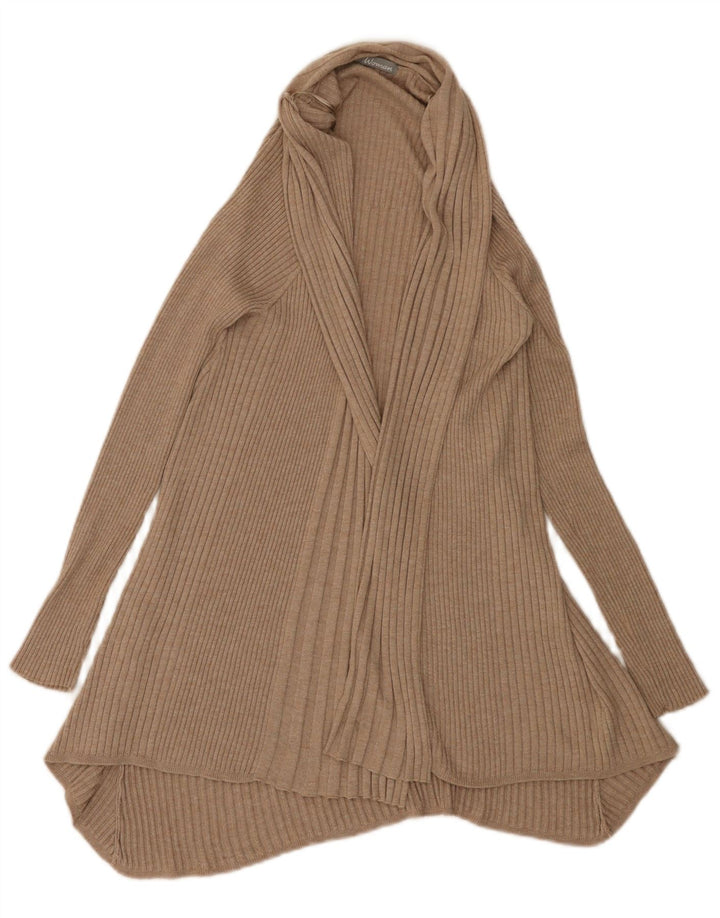 Marks & Spencer Pull cardigan ouvert long pour femme UK 14 Beige moyen