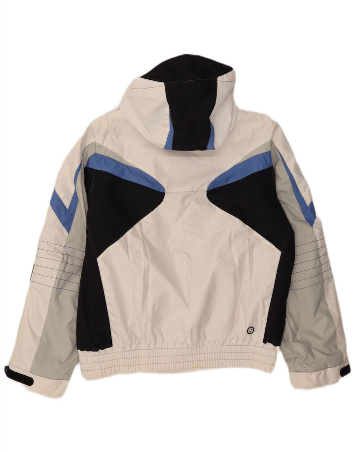 Colmar Veste de ski à capuche pour homme IT 48 Medium White Colourblock
