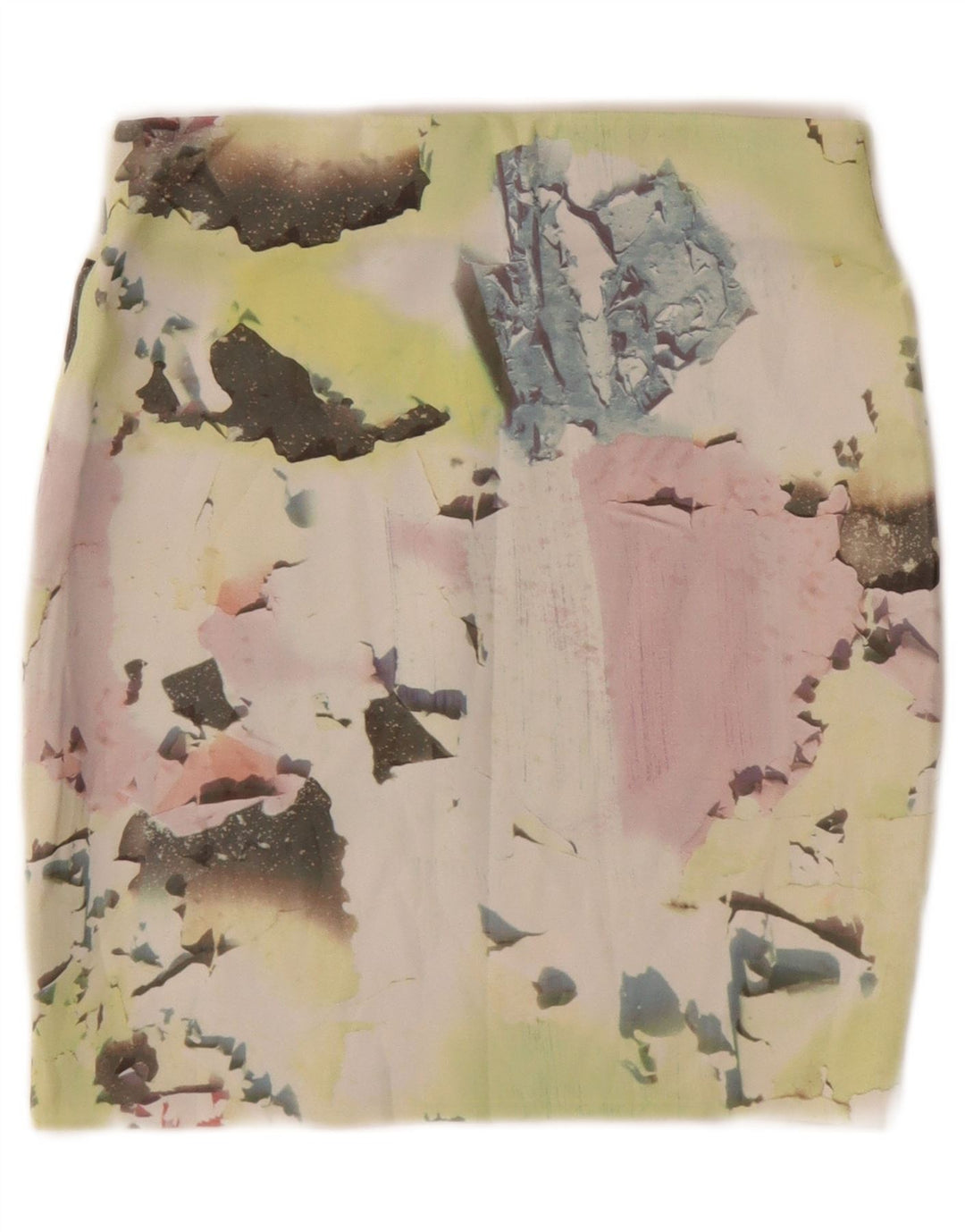 Zara Femme Jupe Crayon À Motif Abstrait Medium W28 Multicolore