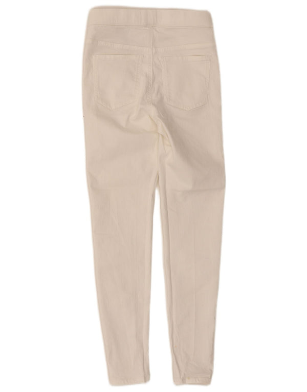 Marks & Spencer Pantalon décontracté Jegging pour femme UK 8 Small W24 L26 Blanc