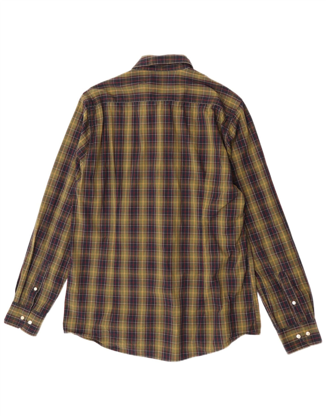 Barbour Chemise coupe ajustée pour hommes en coton à carreaux kaki grand