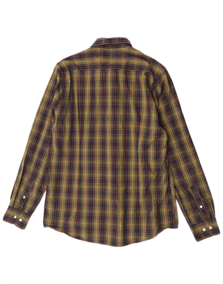 Barbour Chemise coupe ajustée pour hommes en coton à carreaux kaki grand