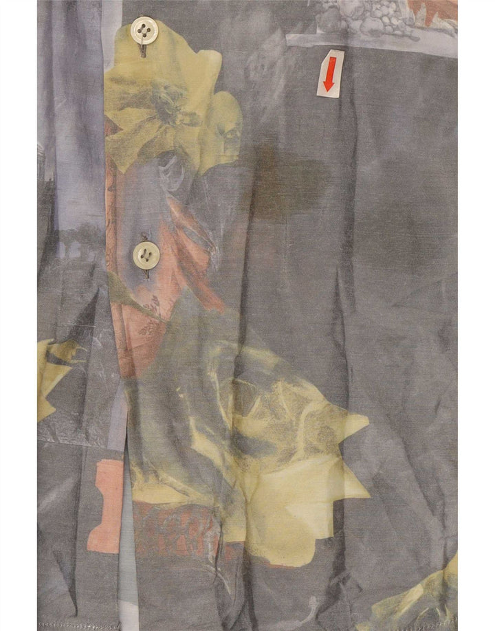 Comint Chemise Homme Gris Moyen Floral