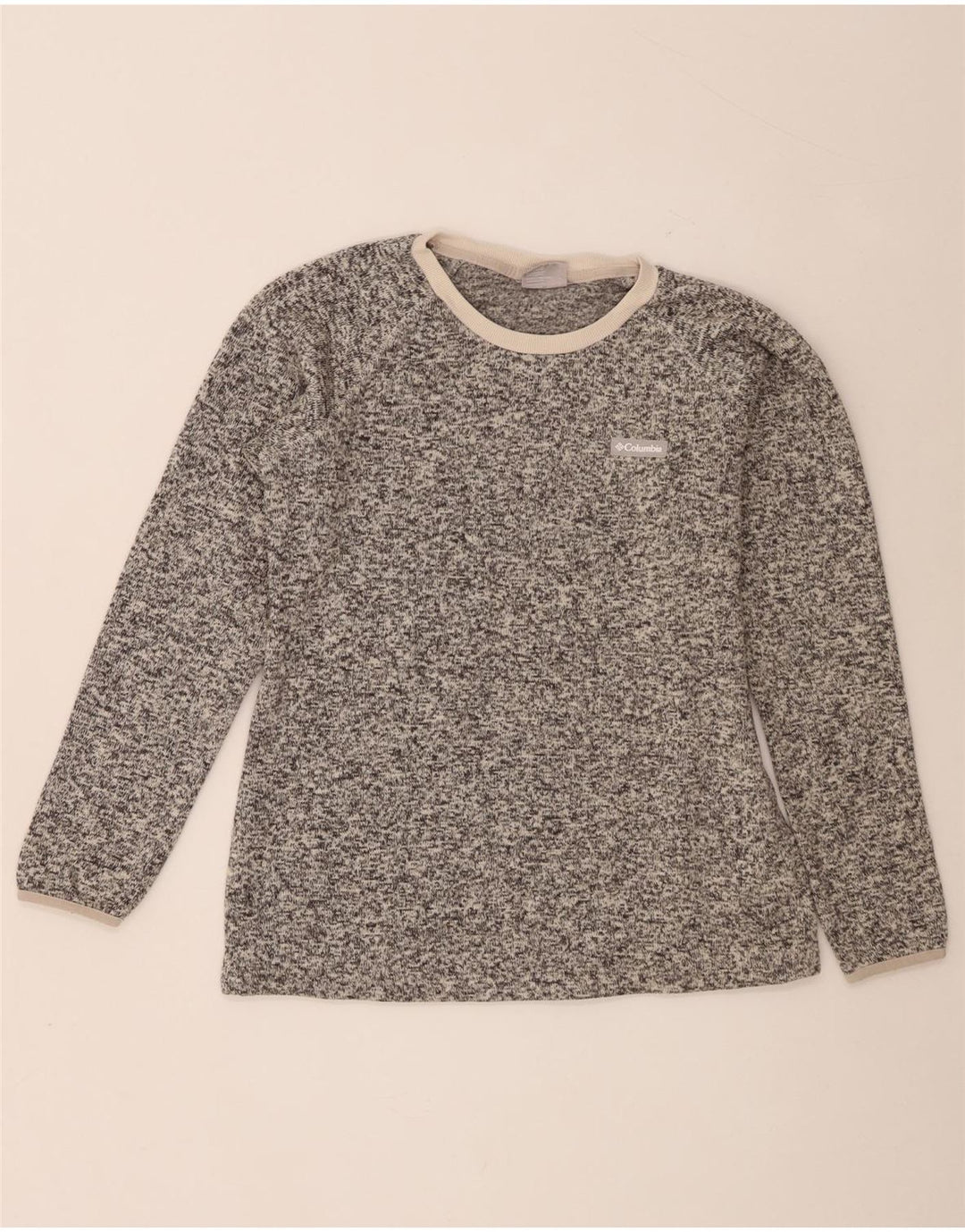 Columbia Haut à manches longues pour femme UK 46 Large Gris Moucheté Polyester
