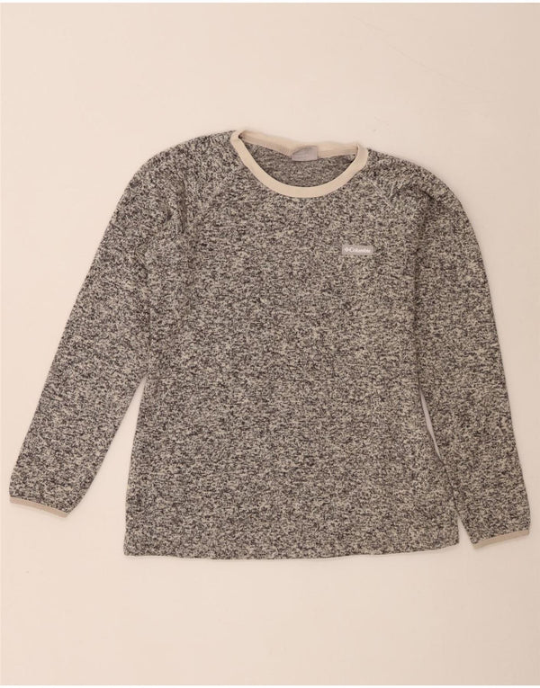 Columbia Haut à manches longues pour femme UK 46 Large Gris Moucheté Polyester