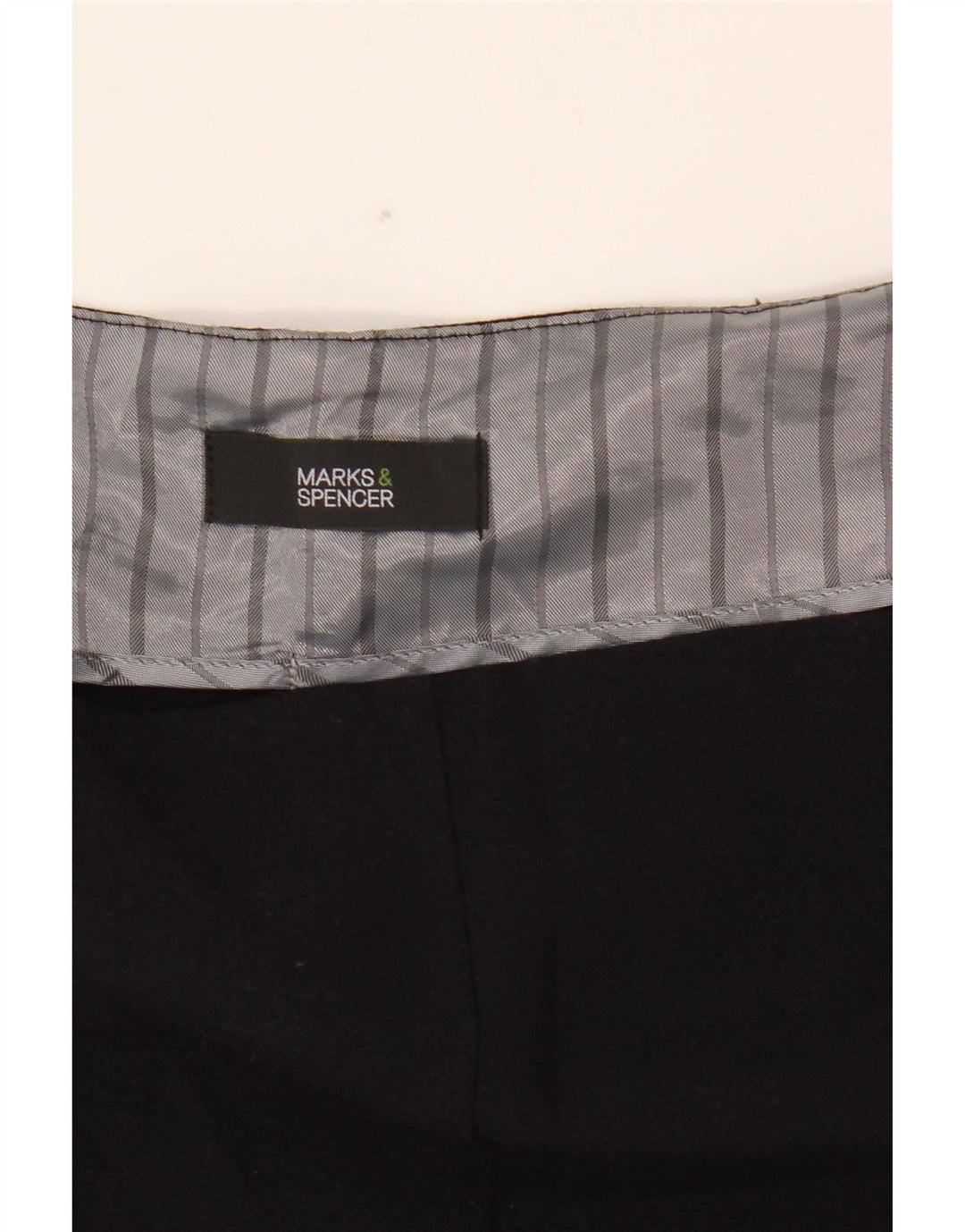 Marks & Spencer Pantalon décontracté droit pour femme W40 L27 Noir