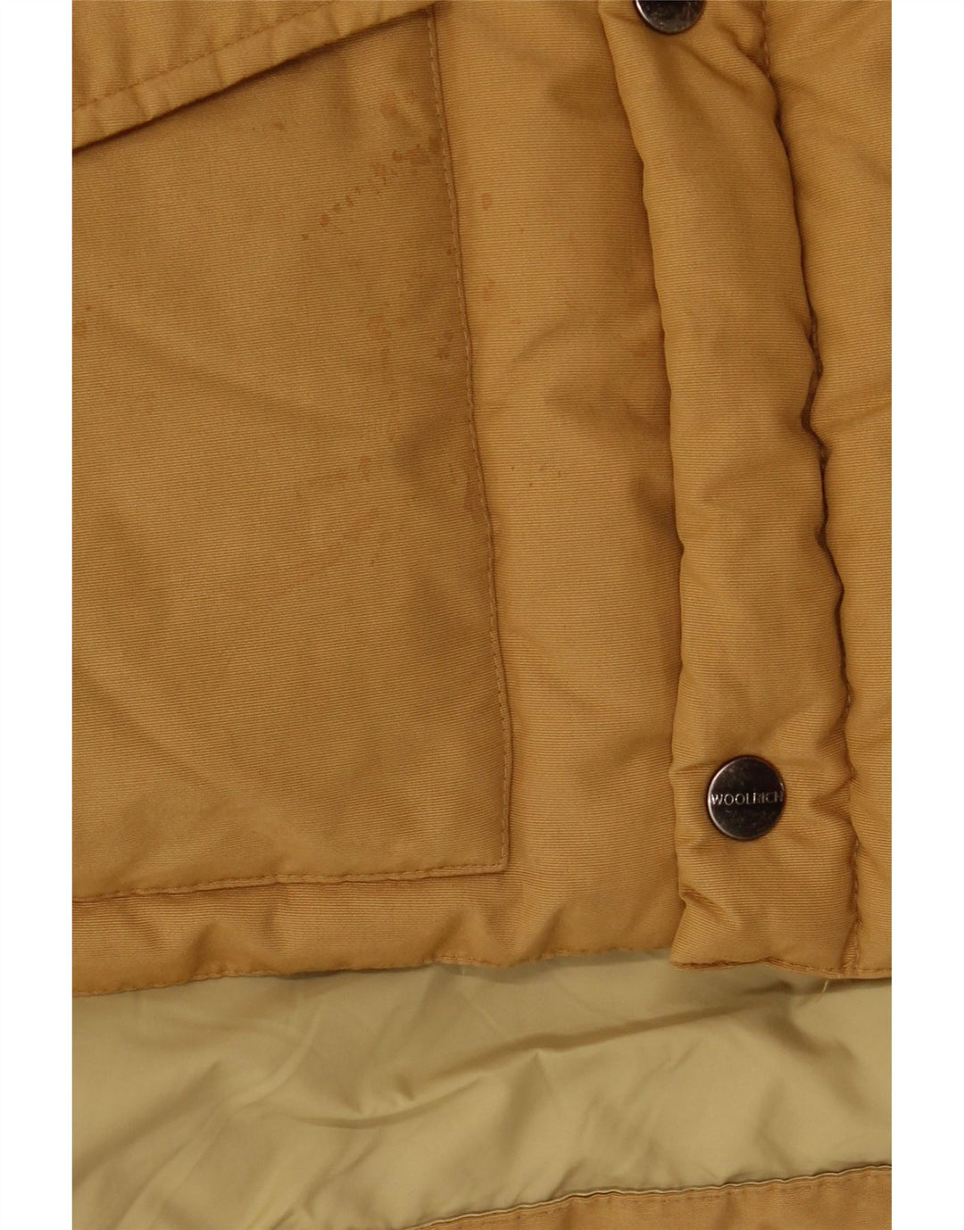 Woolrich Gilet rembourré pour homme UK 40 Large Jaune Nylon