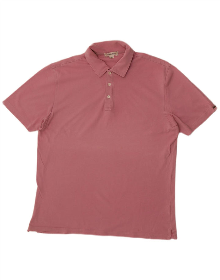 Calvin Klein Polo Homme Rose Moyen Coton