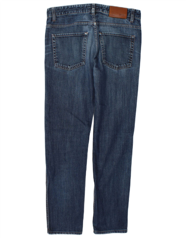 Hugo Boss Jean Slim W30 L28 Bleu Coton Homme