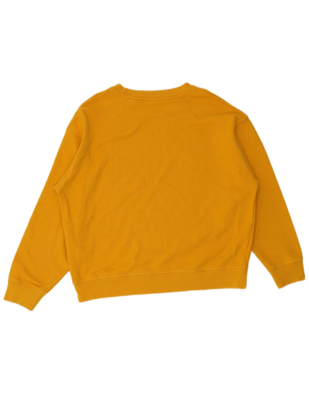 Levi's Sweat-shirt graphique pour femme UK 16 Large Jaune Coton
