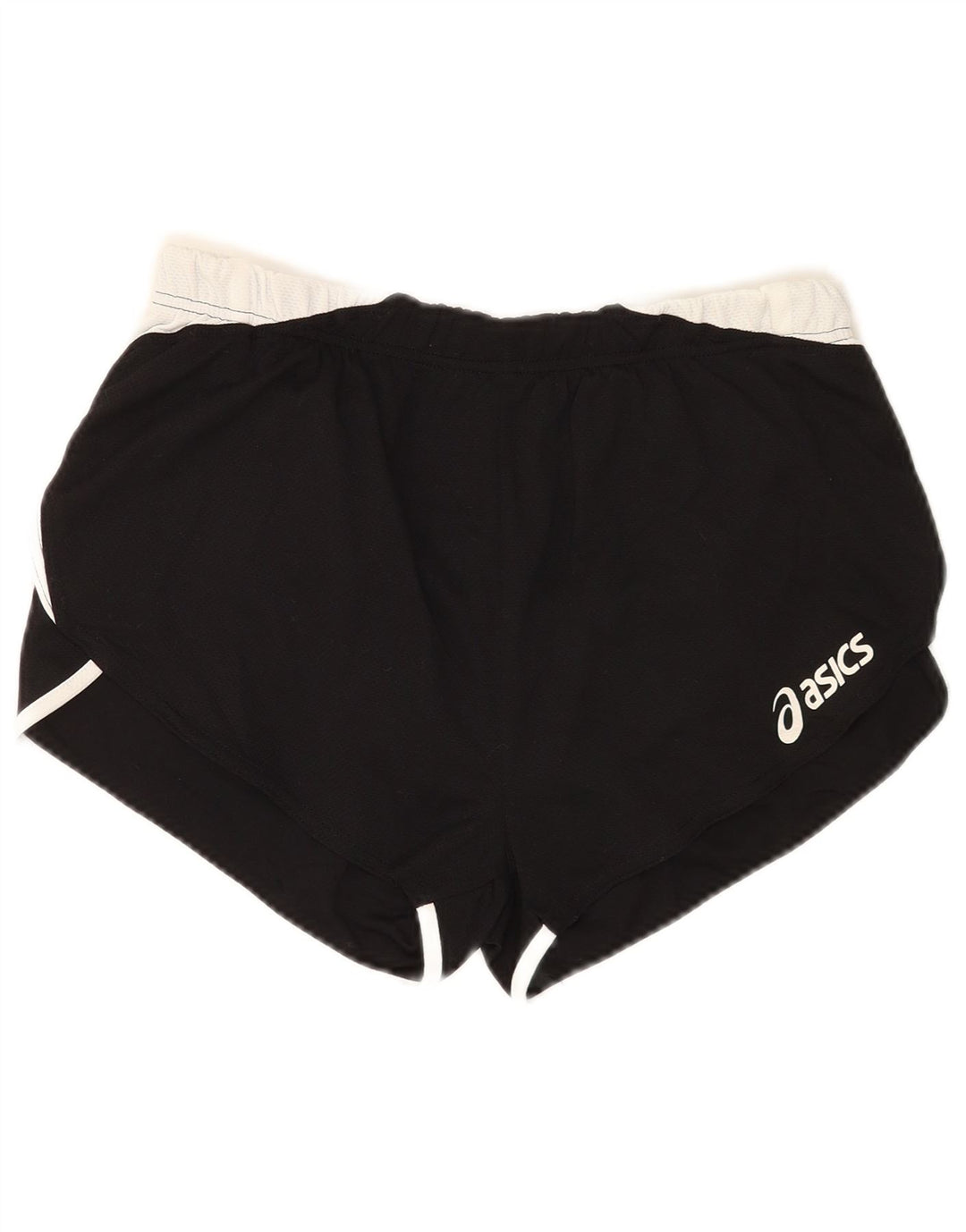 Asics Short de sport pour femme UK 12 Medium Noir Colorblock Polyester