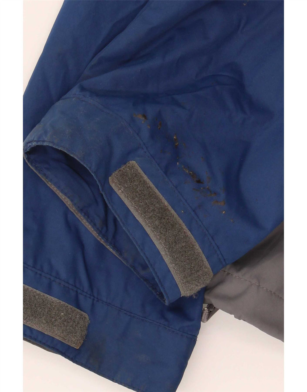 Fat Face Veste de pluie à capuche pour homme UK 42 XL Gris Colorblock Polyester