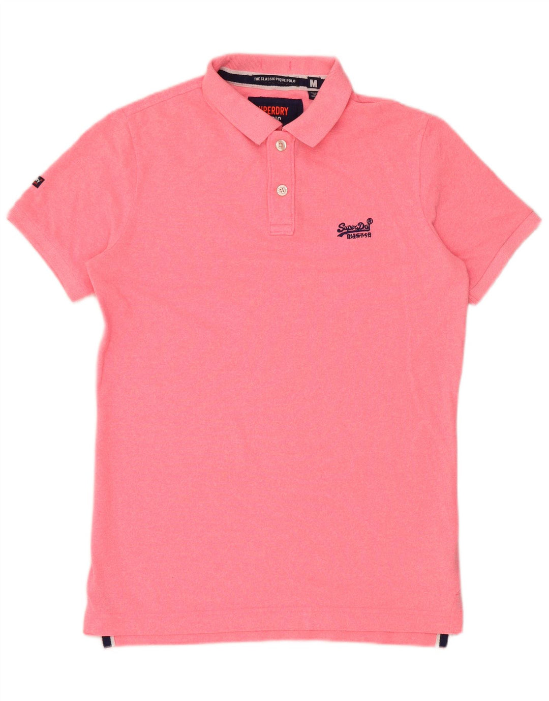 Superdry Polo Homme Rose Moyen Coton