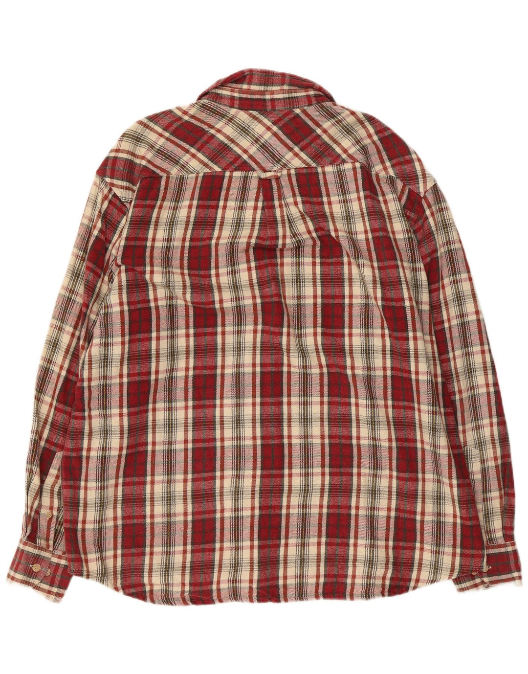 Think Pink Chemise en Flanelle à Carreaux XL Homme Bordeaux