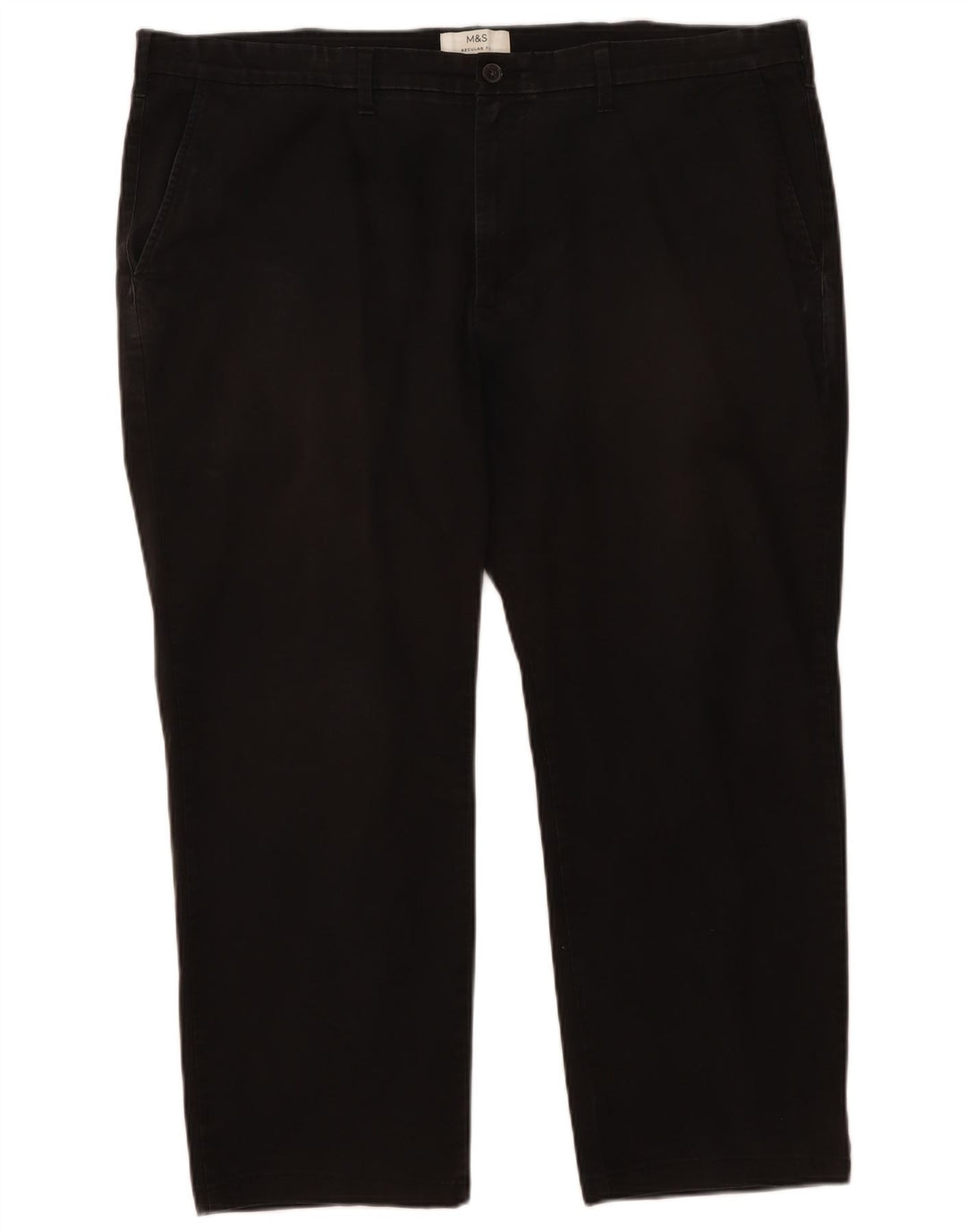 Marks & Spencer Pantalon court coupe classique pour homme W44 L25 Coton noir