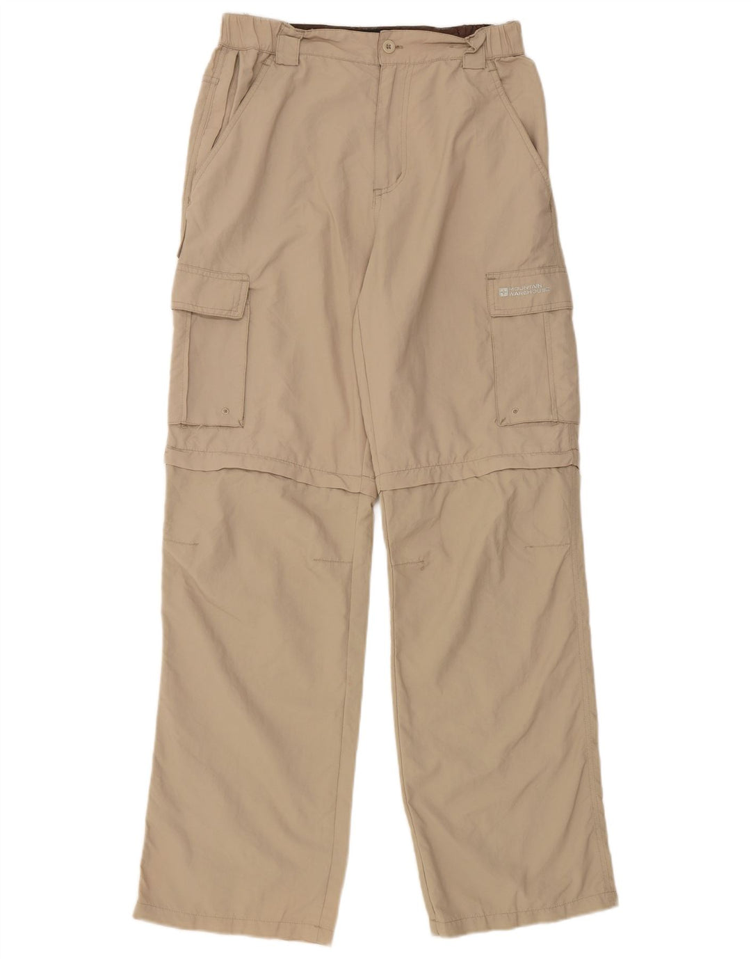 Mountain Warehouse Pantalon Cargo Droit Femme W30 L31 Nylon Beige