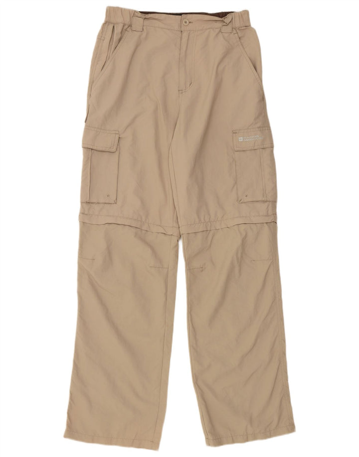 Mountain Warehouse Pantalon Cargo Droit Femme W30 L31 Nylon Beige