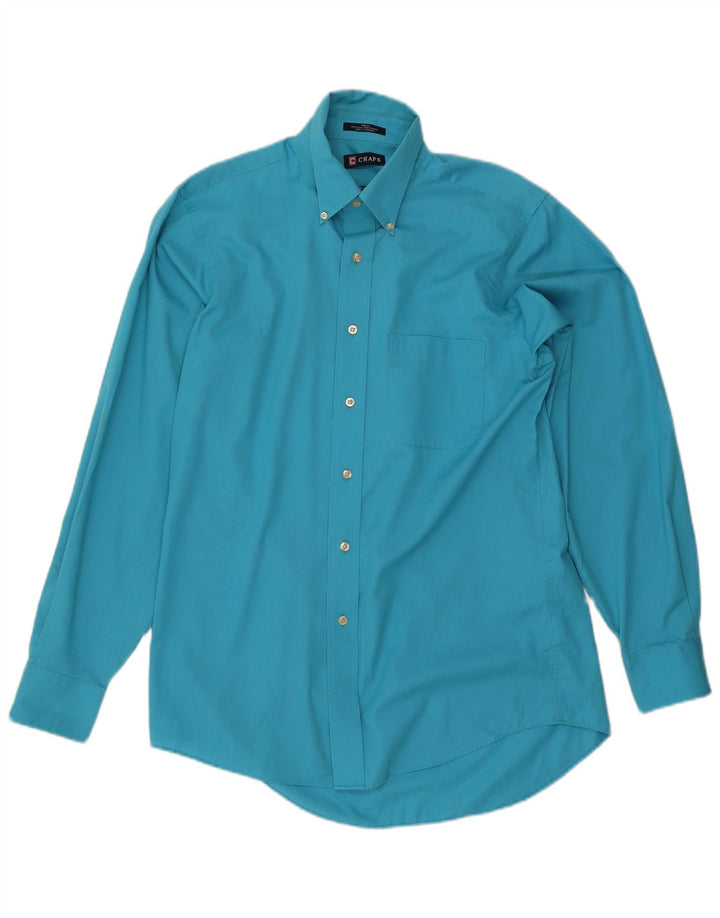 Chaps Chemise Homme Taille 15 1/2 Coton Bleu Moyen