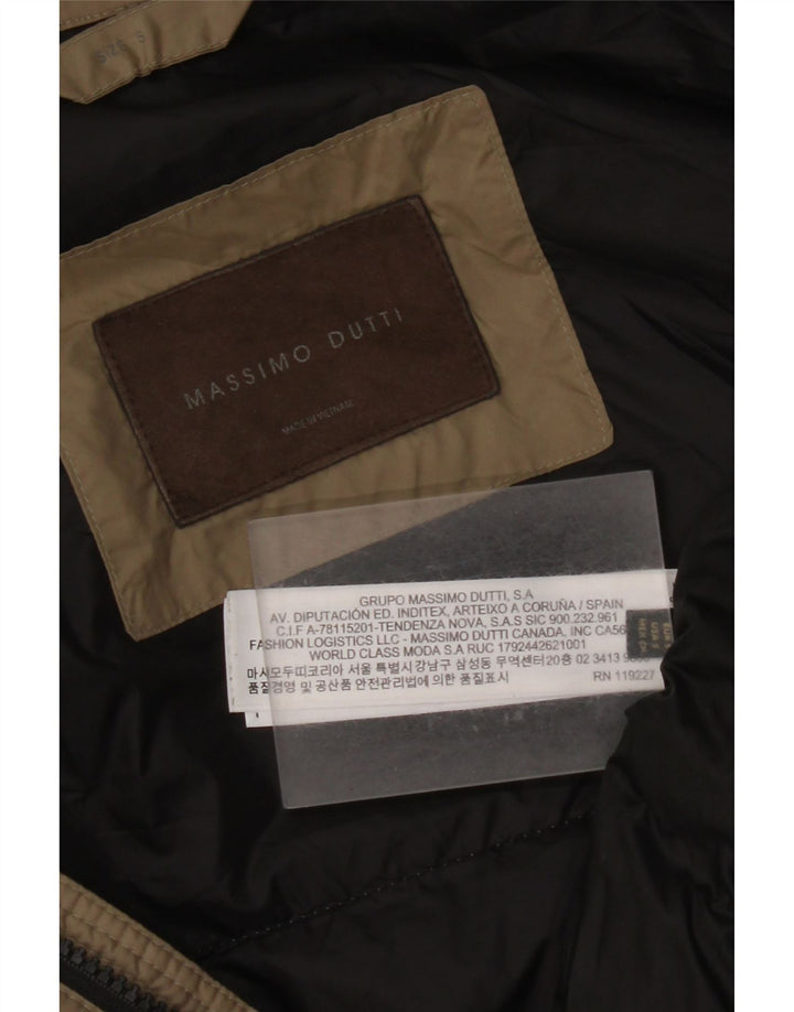 Massimo Dutti Veste matelassée pour homme UK 36 Small Beige Polyester