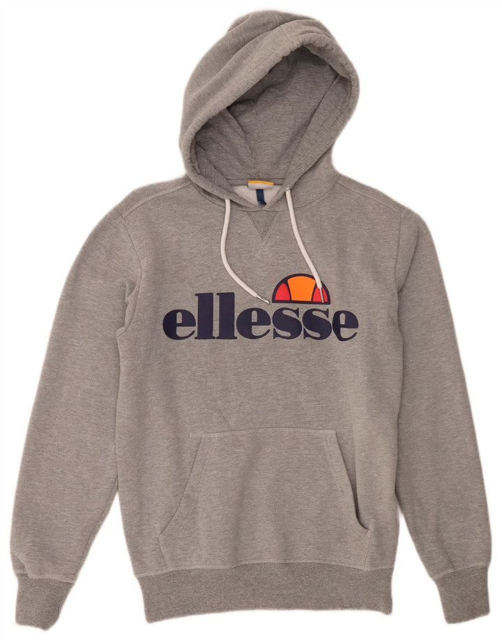 Ellesse Pull à capuche graphique pour homme Petit gris Coton