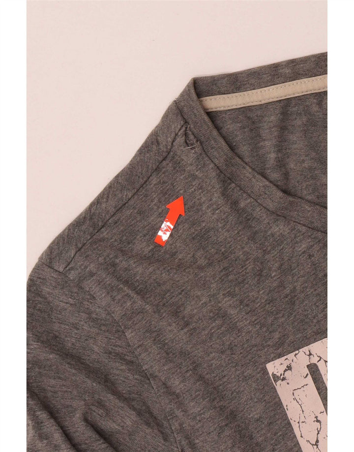 Puma T-Shirt Graphique Homme Petit Gris Coton