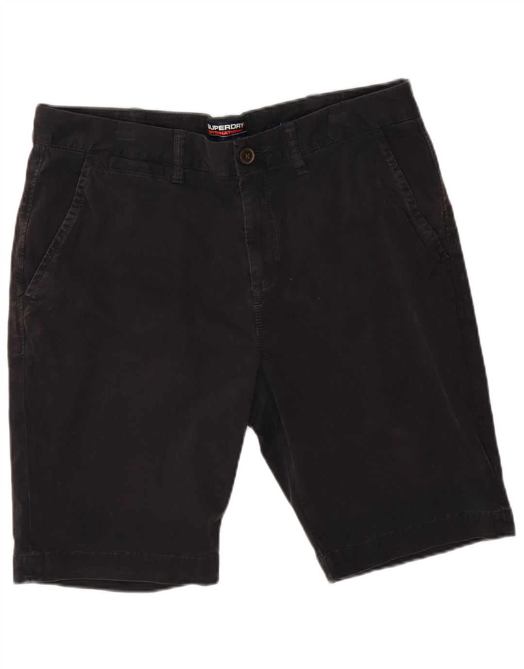 Superdry Short Chino Homme W34 Large Noir Coton