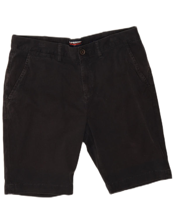 Superdry Short Chino Homme W34 Large Noir Coton