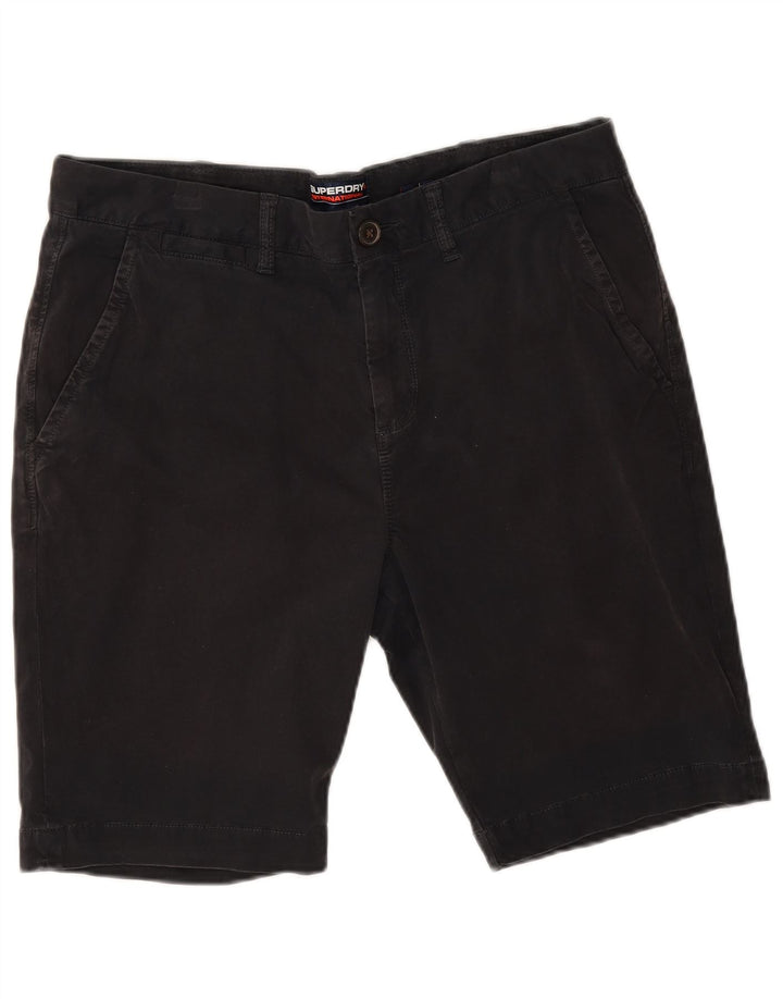 Superdry Short Chino Homme W34 Large Noir Coton
