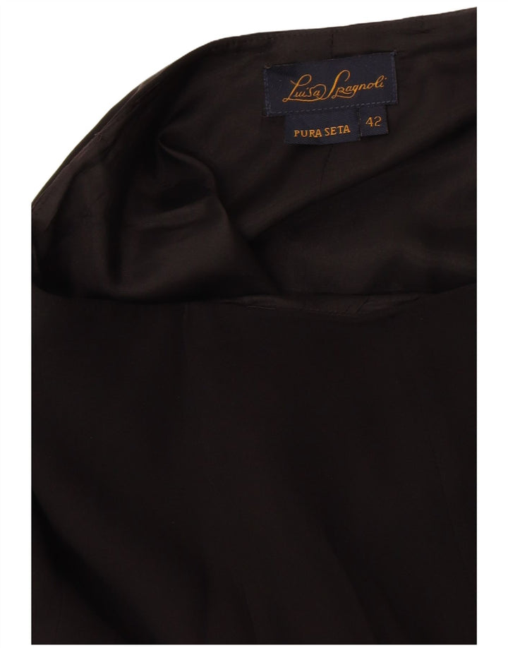 Luisa Spagnoli Jupe Trompette Femme IT 42 Medium W28 Soie Noire