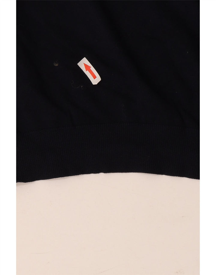 Zara Pull ras du cou pour homme, grand, bleu marine