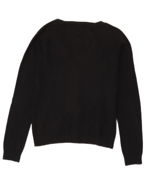 Zara Cardigan Femme Pull UK 10 Petit Noir
